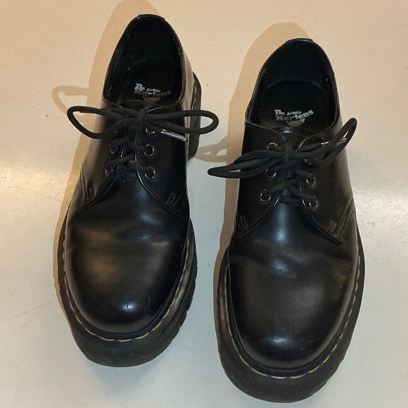 Dr. Martens Black Leather Lace-Up Shoes - Picture 7 of 13